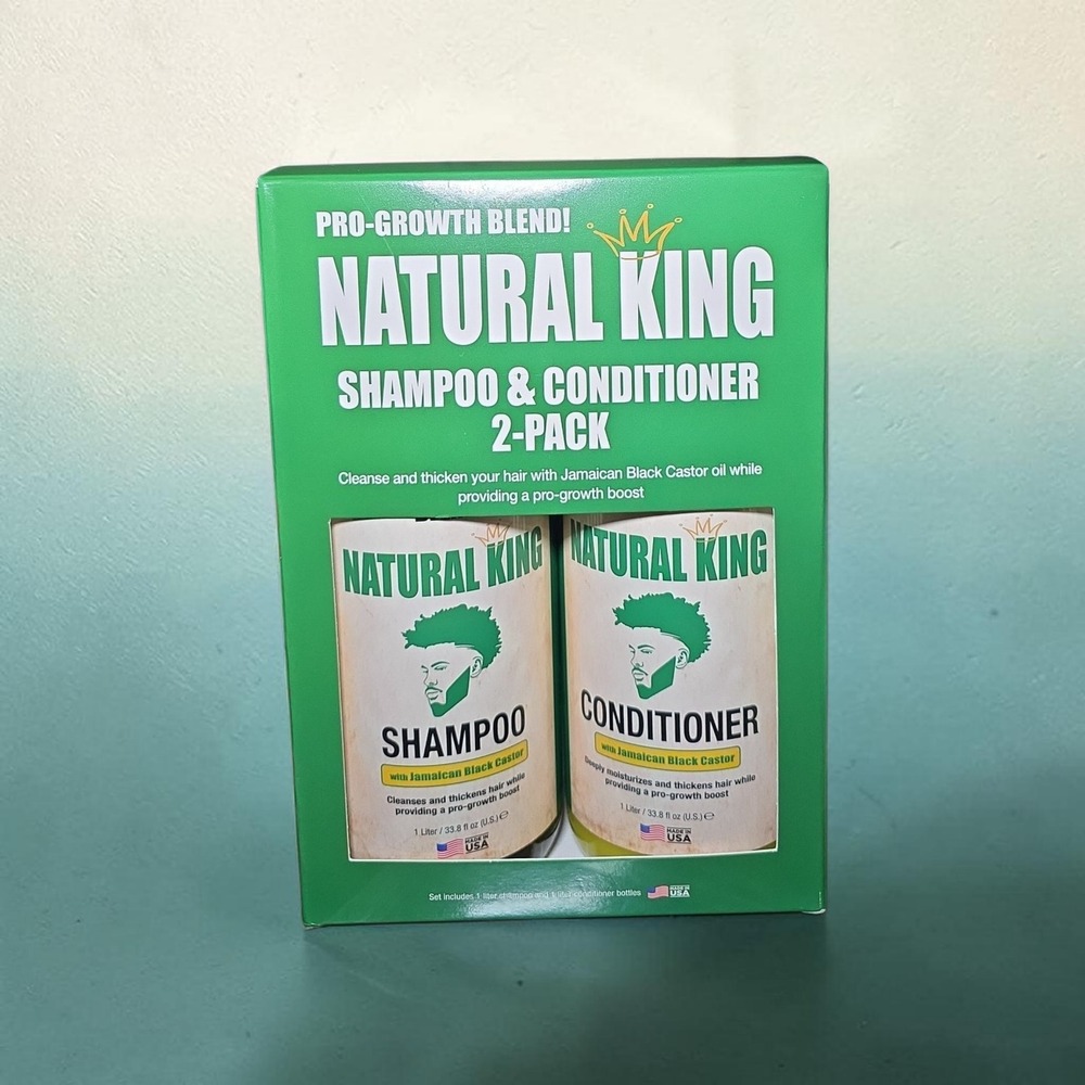 Natural‎ King Pro-Growth Shampoo Conditioner 2-Pack Jamaican Black Castor Oil